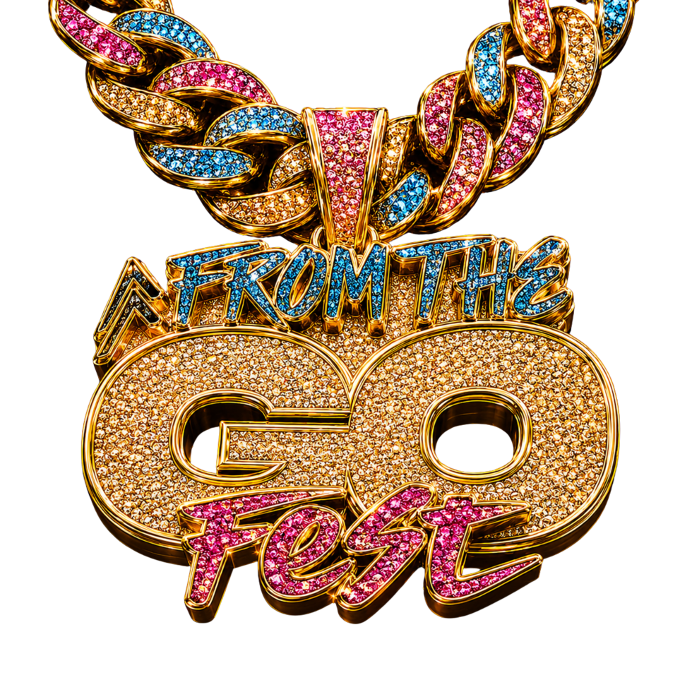 From The Go Fest 2026 — iced-out diamond chain logo